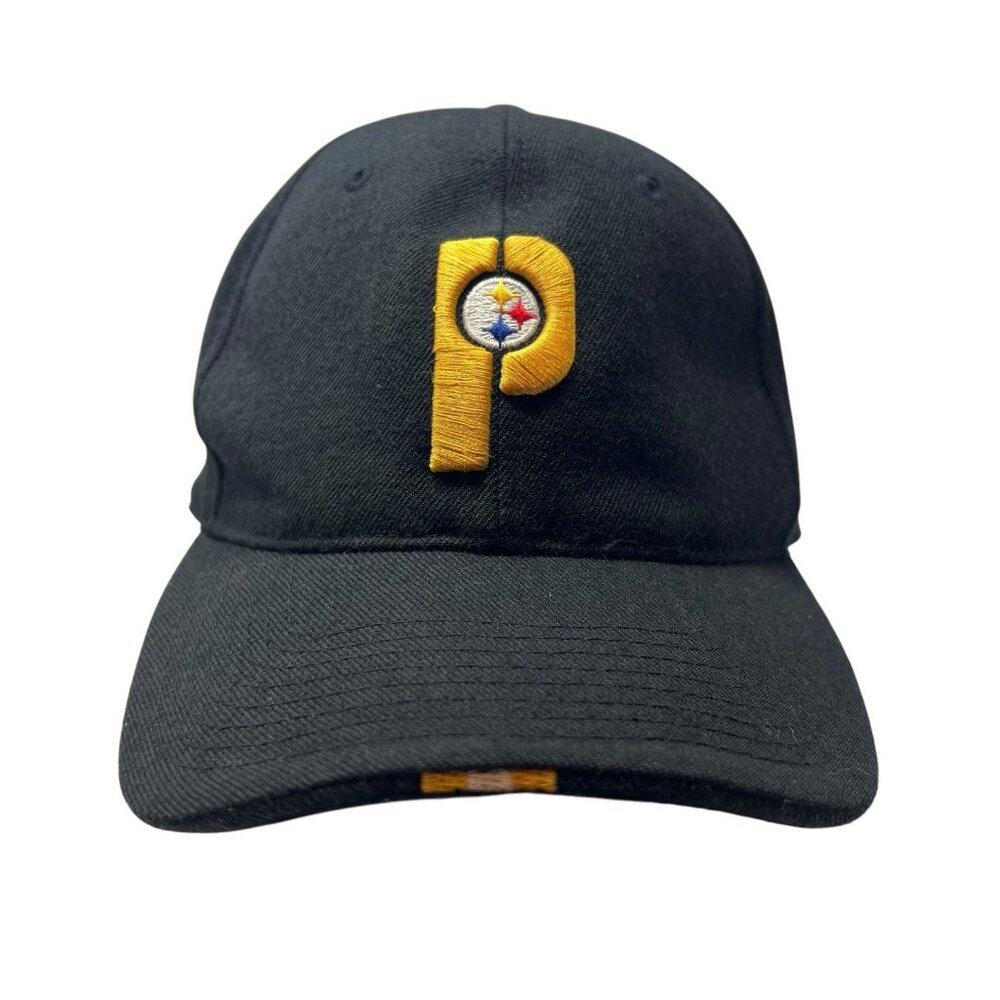 Pittsburgh Steelers Vintage Nike Team Fitted Wool Hat Cap 7 3/8 90's Dad Retro